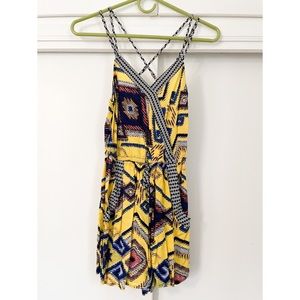 XS Romper with funky graphics